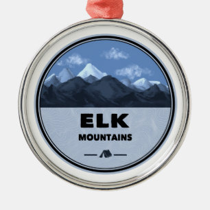 Elk Mountains Colorado Camping Julgransprydnad Metall