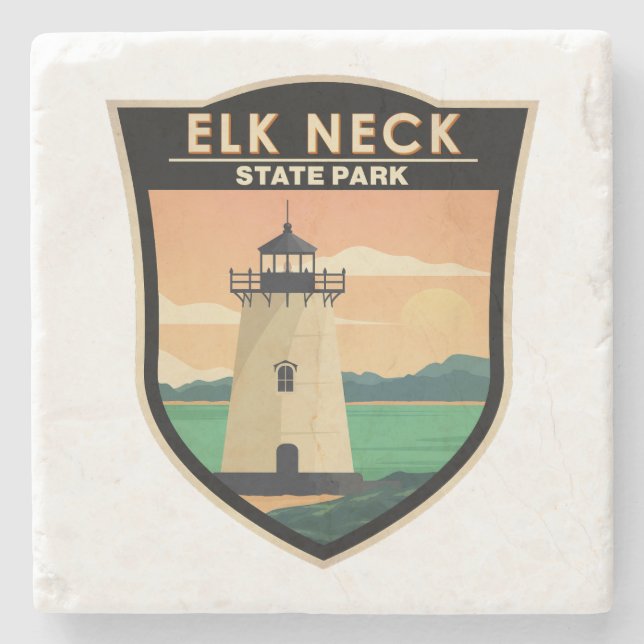 Elk Nacke State Park Maryland Vintage Stenunderlägg (Framsidan)