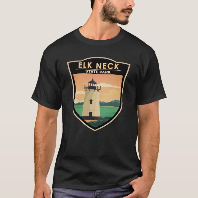 Elk Nacke State Park Maryland Vintage T Shirt (Framsida)
