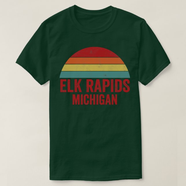 Elk Rapids Michigan 2 T Shirt (Design framsida)