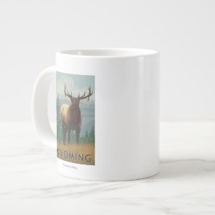 Elk SceneWyoming Jumbo Mugg
