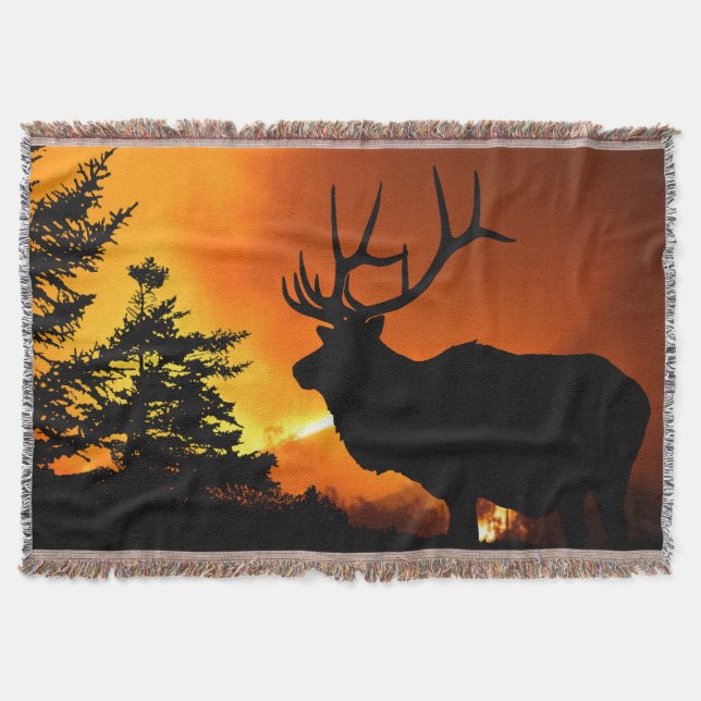 Elk silhouette mysfilt (Framsidan)
