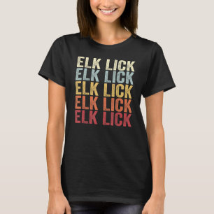 Elk Slickar Pennsylvania Elk Slickar PA Retro Vint T Shirt