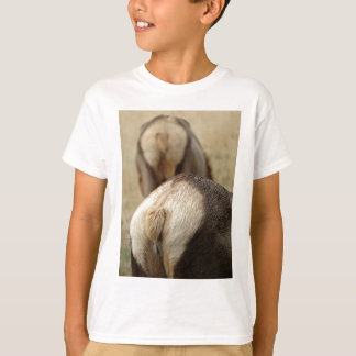 Elk Svan och päls Tee Shirt