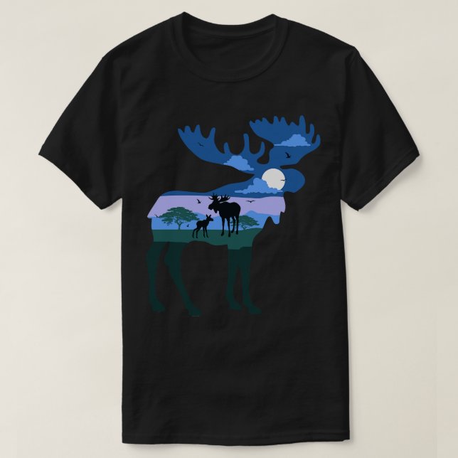Elk Sverige Illustration T Shirt (Design framsida)