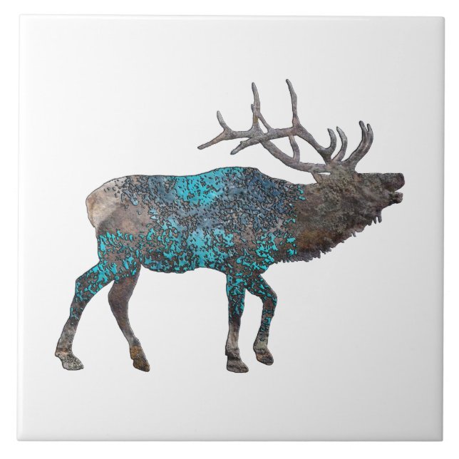 ELK TALKING CANYONS, NEW MEXICO KAKELPLATTA (Framsidan)