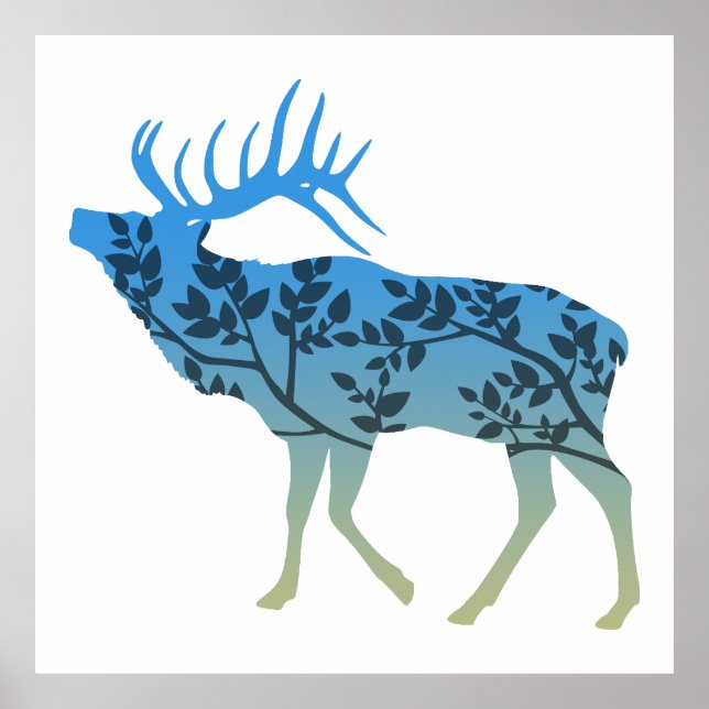 Elk Träd Poster (Framsidan)