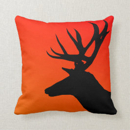 Elk Vild Animal Silhouette Design Kudde