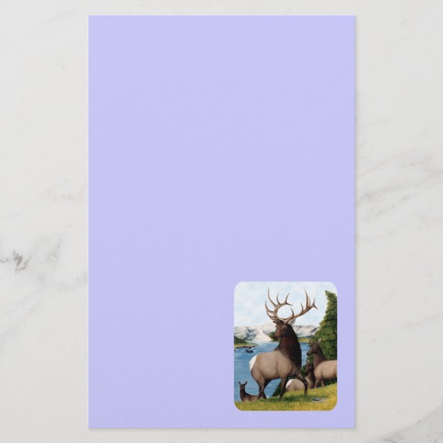 Elk Wapiti Brevpapper (Framsida)