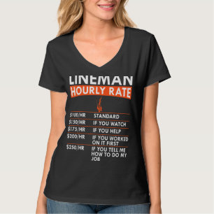 Elkabel för elkablar i manar-Lineman-timtaxa T Shirt