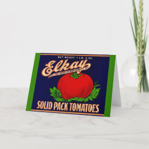 Elkay Solid Pack Tomates kan märka på 1930-talet Kort