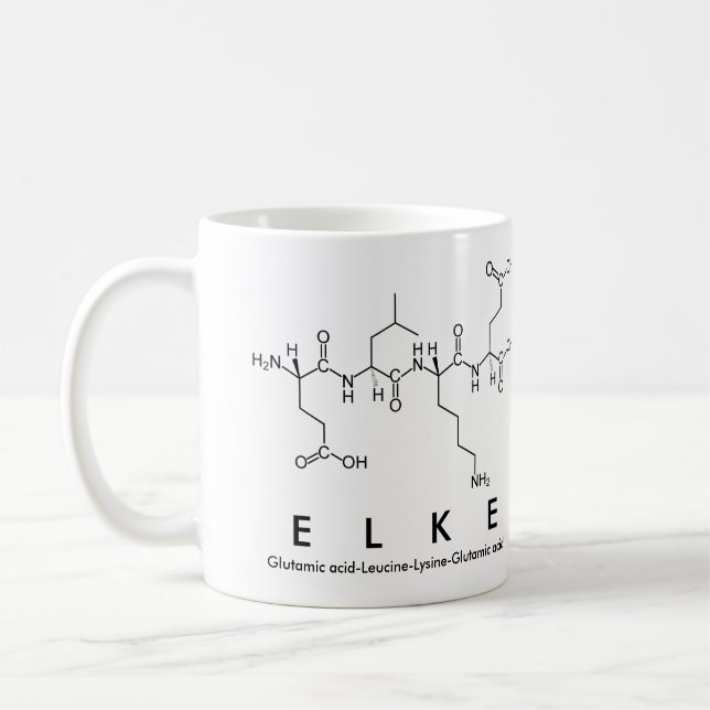 Elke peptide namn mugg (Vänster)