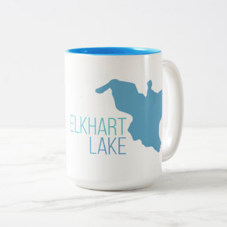 Elkhart sjö, Wisconsin Två-Tonad Mugg