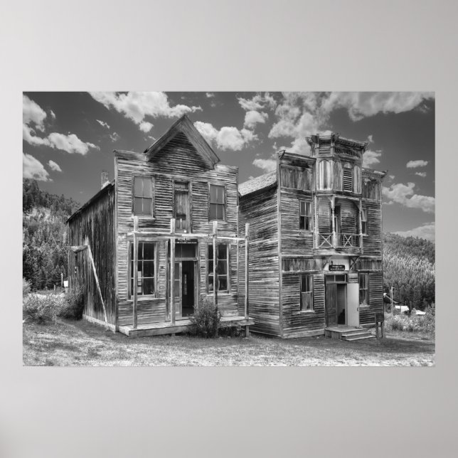 Elkhorn Ghost Town Public Halls - Montana Poster (Framsidan)