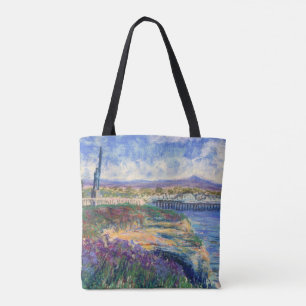 Elkhorn Slough & Väster Cliff Surfer Locals Tote Tygkasse