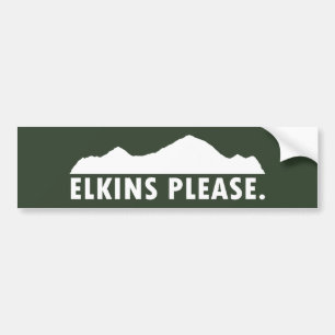 Elkins Väster Virginia Snälla Bildekal