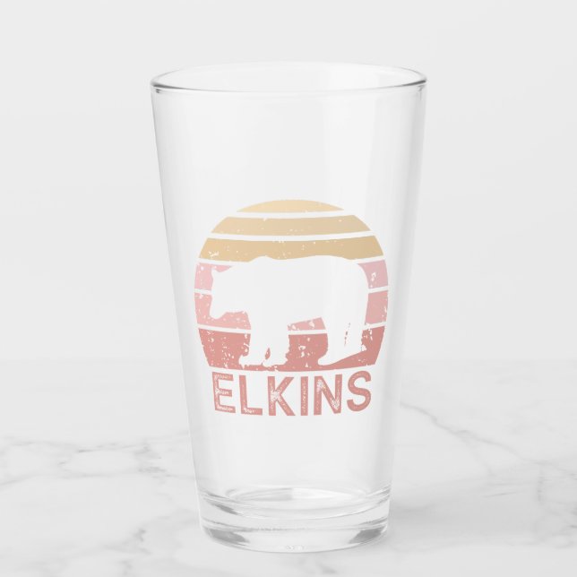 Elkins West Virginia Retro Björn Glaskopp (Framsida)
