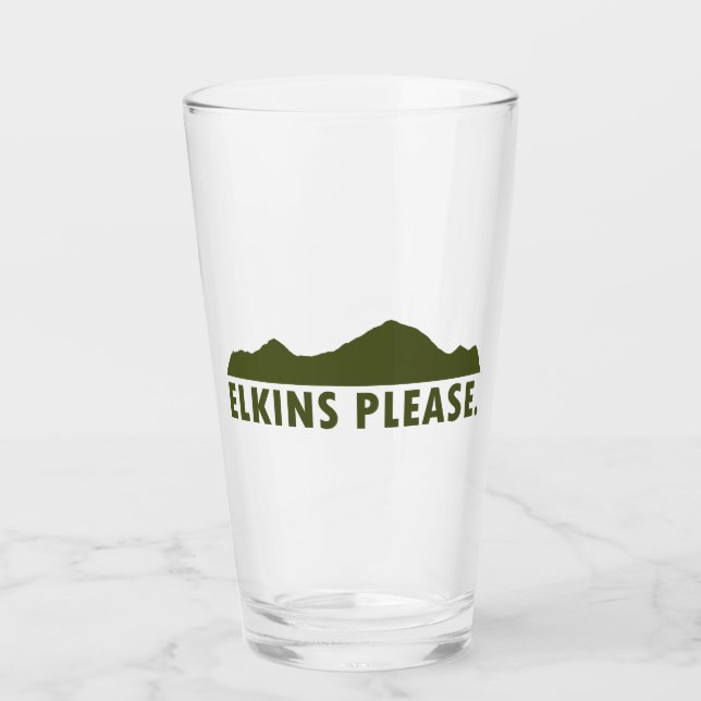 Elkins West Virginia Vänligen Glaskopp (Framsida)