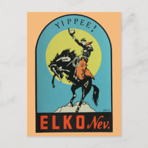 Elko, Nevada-vykort Vykort