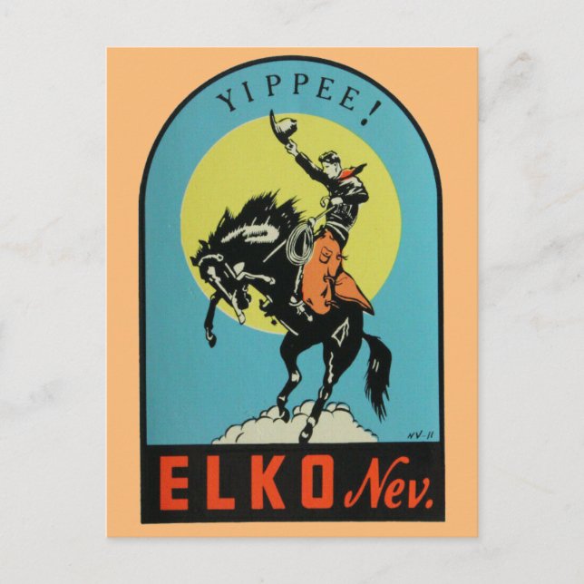 Elko, Nevada-vykort Vykort (Framsida)