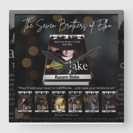 Elko Wall Clock:s sju bröder Fyrkantig Klocka