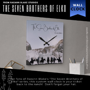 Elko Wall Clock:s sju bröder Fyrkantig Klocka