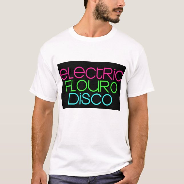elkraft-fluoro-disko t-shirt (Framsida)