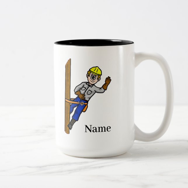 Elkraft Lineman Mugg (anpassa den) (Höger)