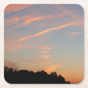 Elkridge Sunset Maryland Ligcape Underlägg Papper Kvadrat