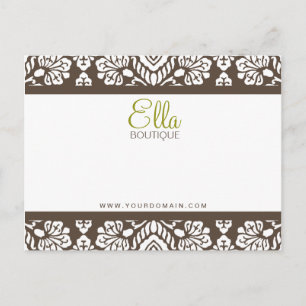 Ella #1 Brun Chic Bow-kort Vykort