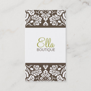 Ella #4 brun damastast chic visitkort