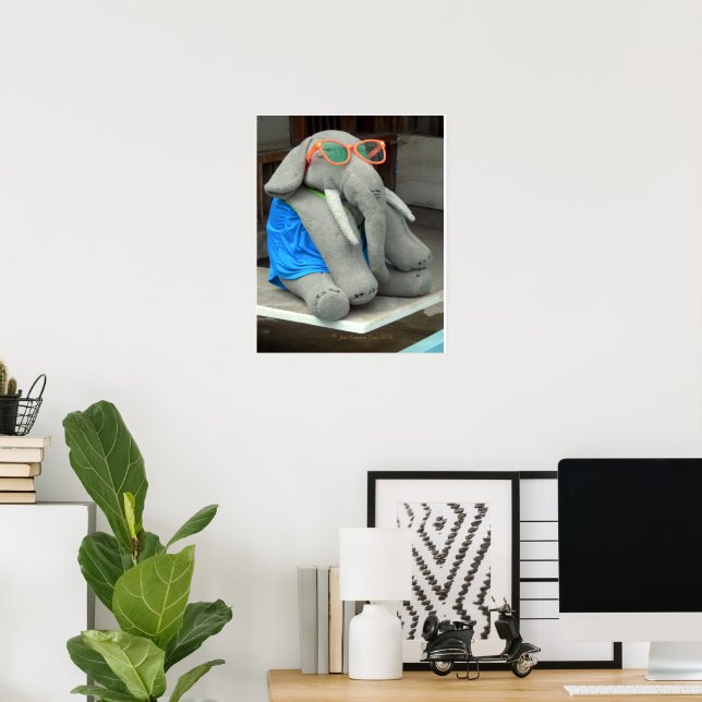 Ella åker till bassäng poster (Hemmakontoret)