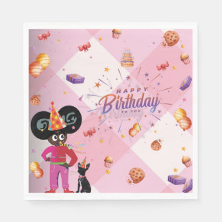 Ella B. Jenkins Rosa party napkins Pappersservett