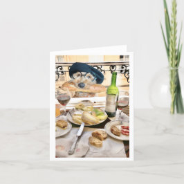 Ella Bella Banana har en baguett Tack Kort