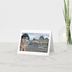 Ella Bella Banana, Louvre, Paris, Frankrike Tack Kort