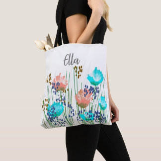 Ella Blommig Monogram Tygkasse