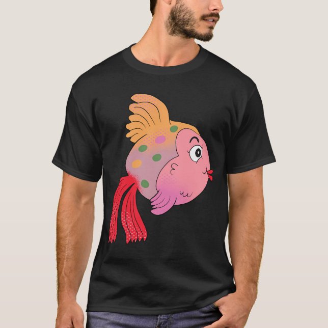 Ella den tropiska fisken t shirt (Framsida)
