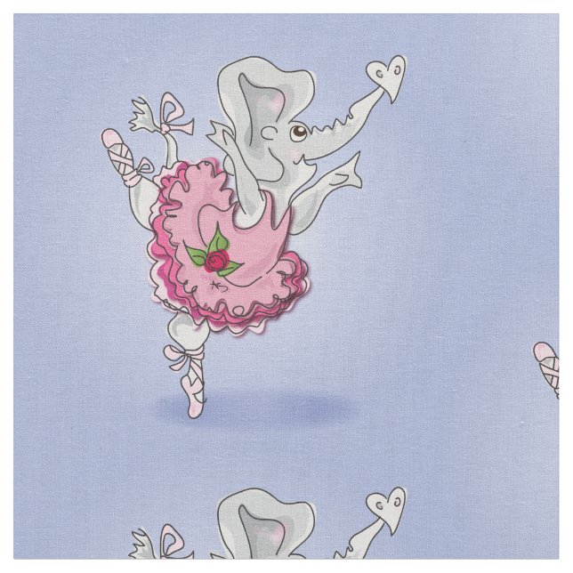 Ella elefantballerinatyget tyg (Närbild)