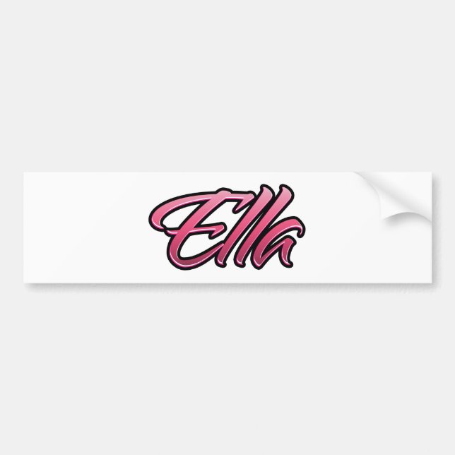 Ella faded rosa Aufkleber Sticker Bildekal (Framsidan)