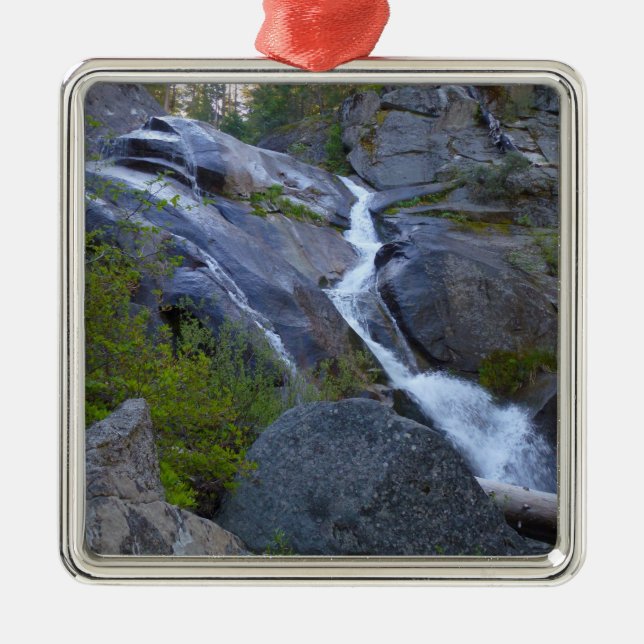 Ella Falls i Sequoia National Park Julgransprydnad Metall (Framsidan)