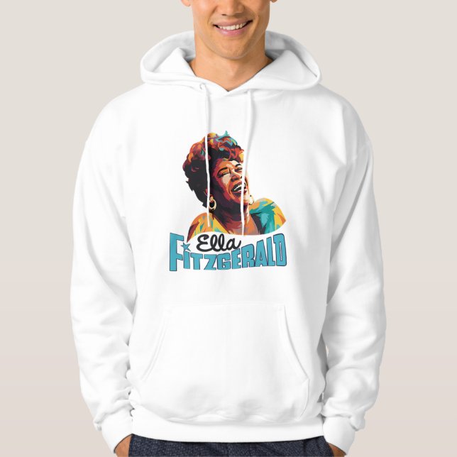 Ella Fitzgerald Hoodie (Framsida)
