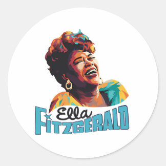 Ella Fitzgerald Runt Klistermärke