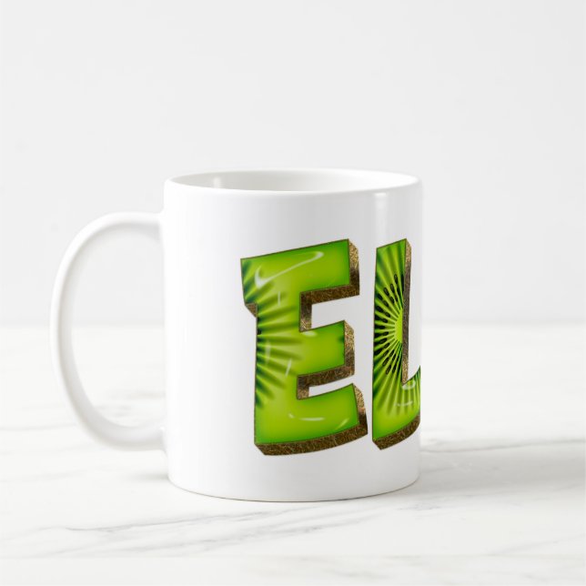 Ella Name Kiwi Style Tasse Teetasse Kaffeetasse Kaffemugg (Vänster)