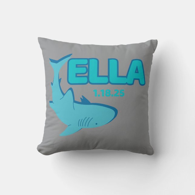 Ella Shark Pillow Kudde (Framsida)