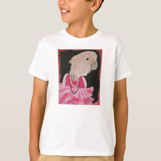 Ella söt i den skräddarsy rosa utslagsplatsen - t-shirt