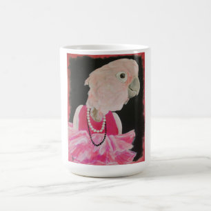 Ella söt i rosa kaffemugg