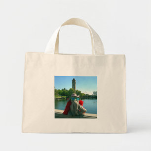 Ella vid parken Mini Tote Bag Tygkasse