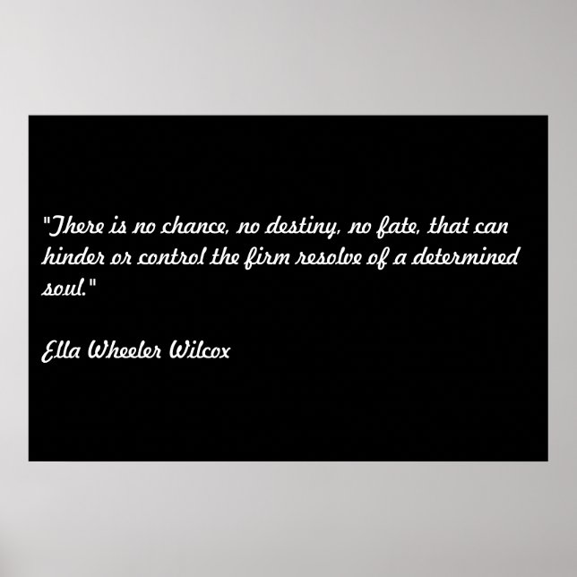 Ella Wheeler Wilcox Poster (Framsidan)