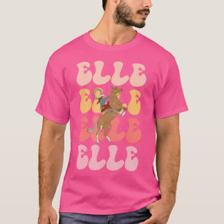Elle Name Horse Riding Hobby T Shirt