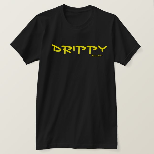 Elleki Drippy #2 (Gult) T-Shirt (Design framsida)